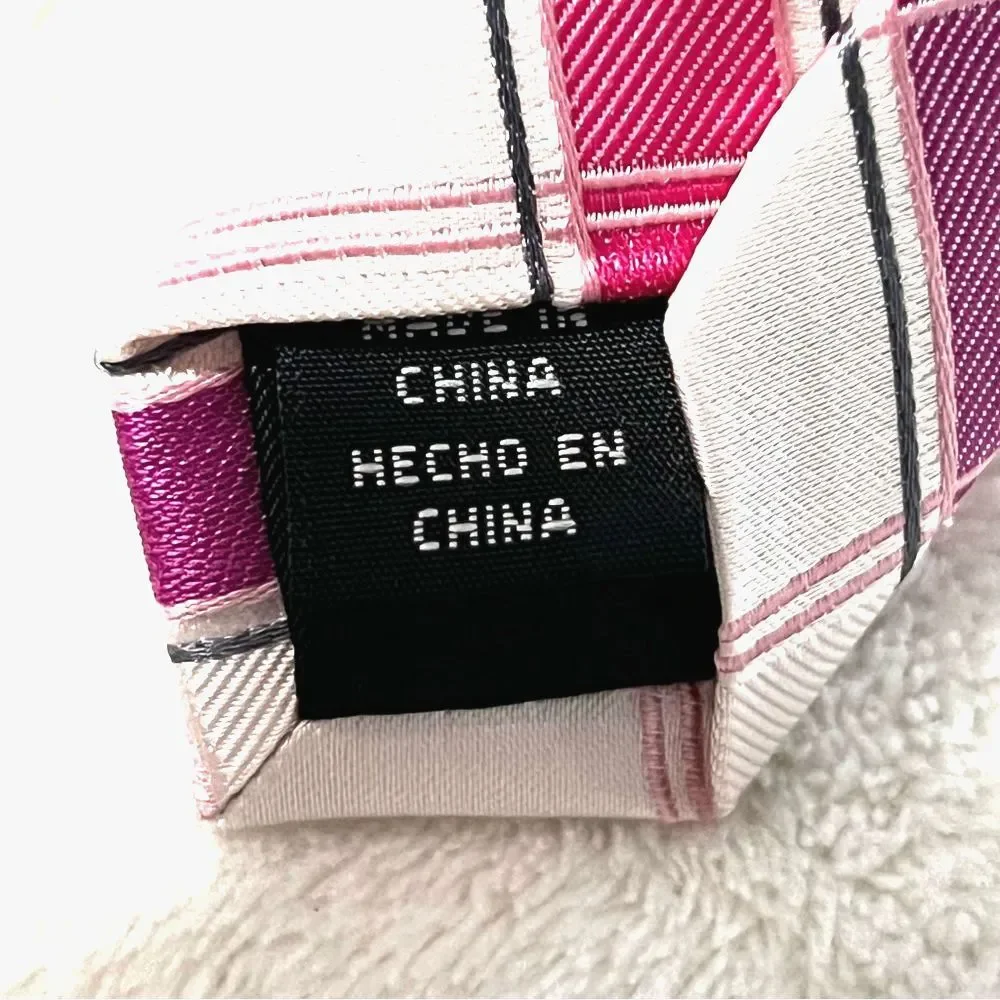Croft & Barrow Pink Neon Plaid Men's Tie